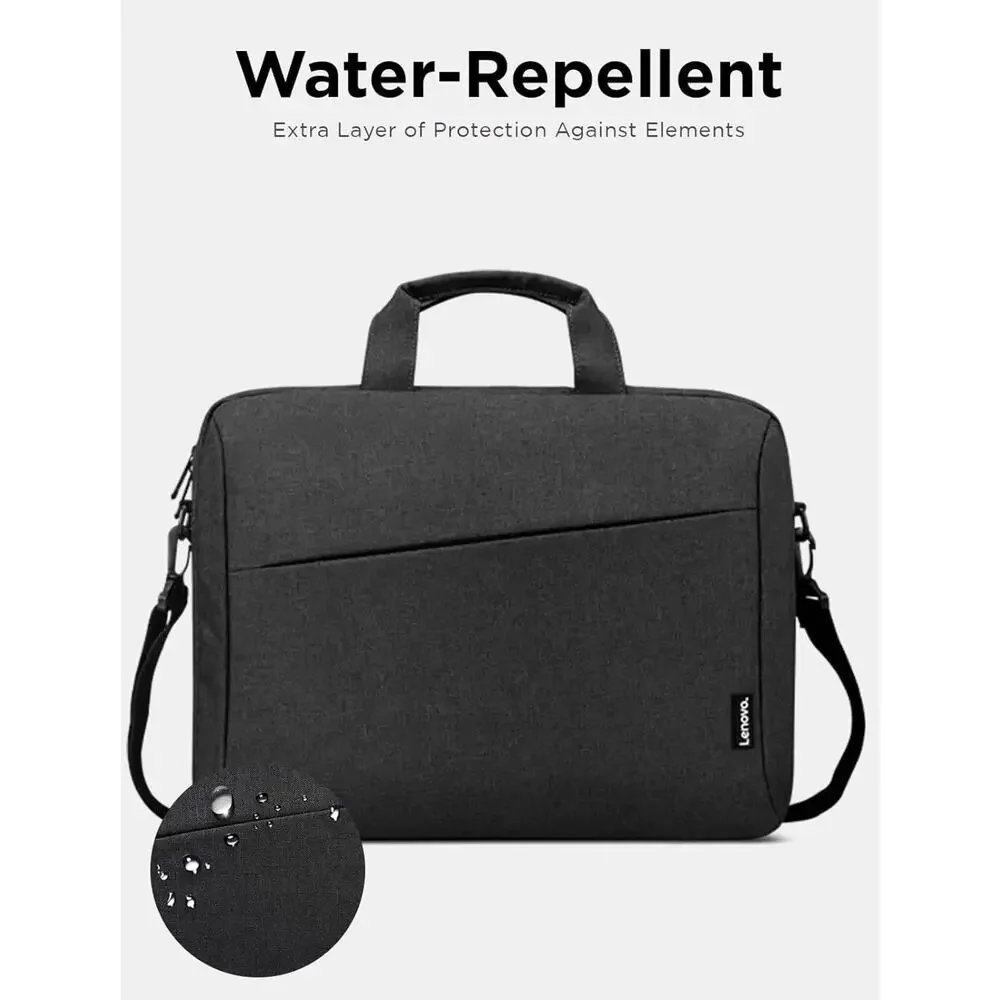 Lenovo 12in Laptop Bag T210 Grey Black Messenger Shoulder Bag Water-Repellent